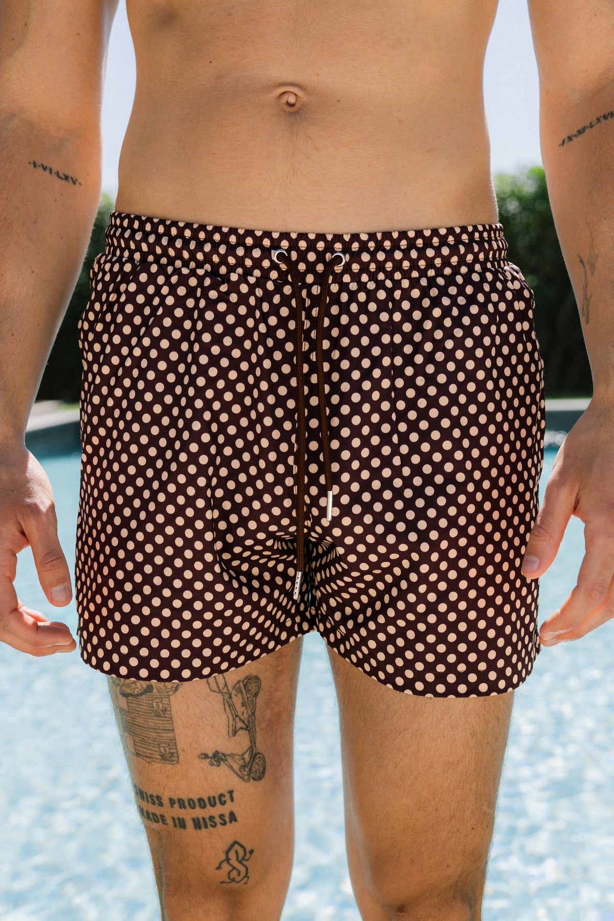 BROWN POLKA SHORT