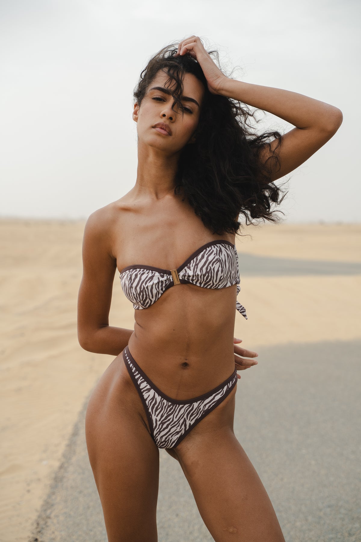 Maillot de bain zebre femme